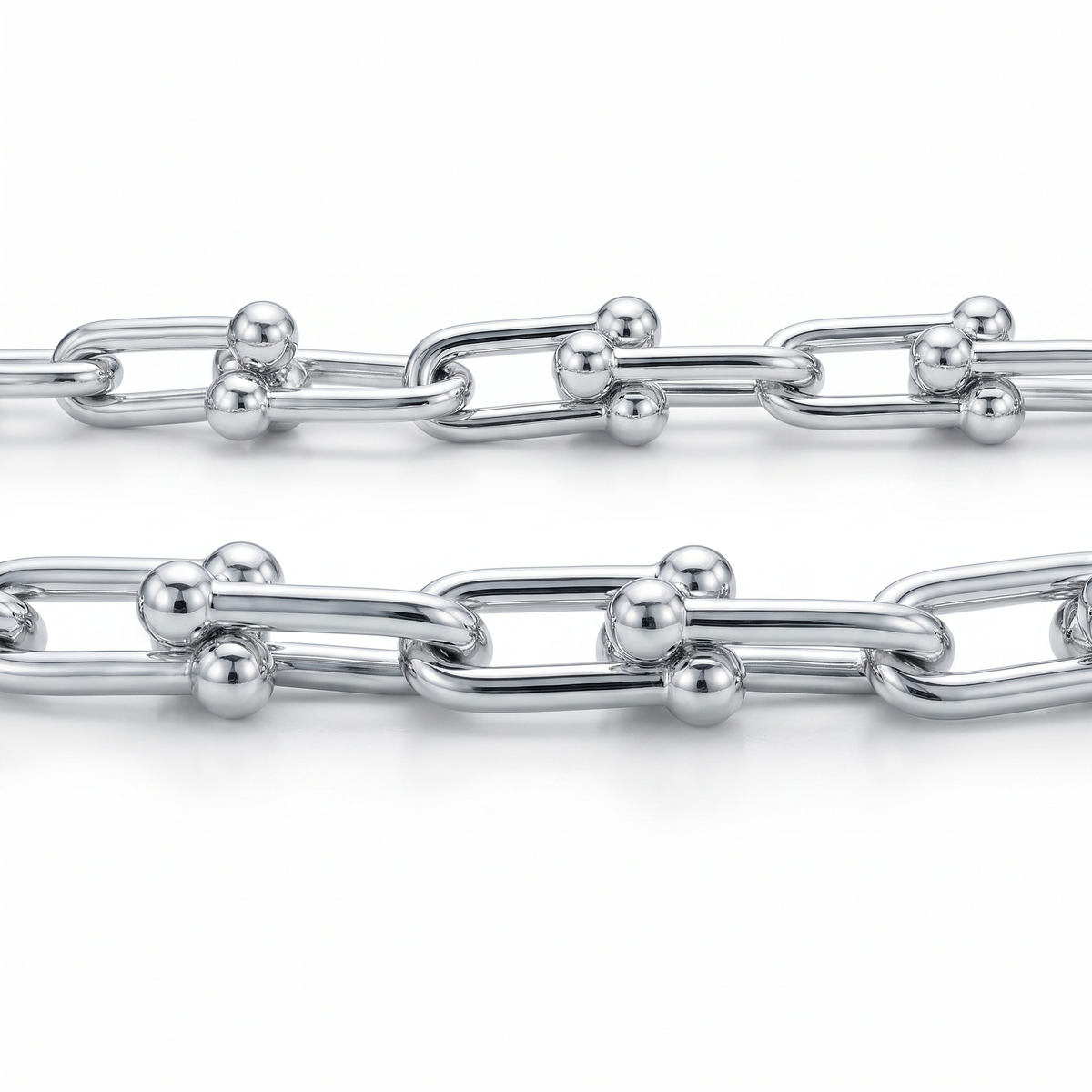New York Double Link Silver Chain