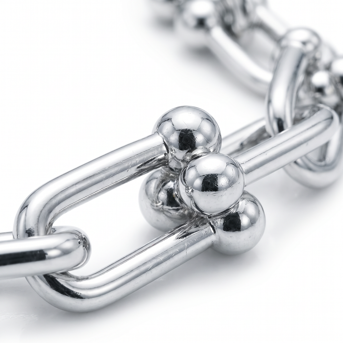 New York Double Link Silver Chain