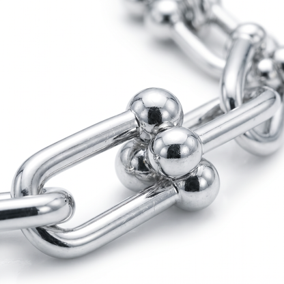New York Double Link Silver Chain