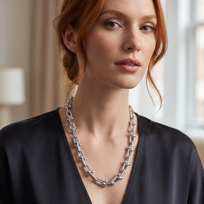 New York Link Silver Chain