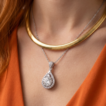 Fifth Avenue Halo Drop Pendant
