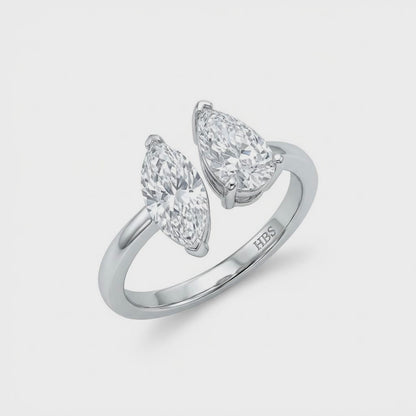 SoHo Dual Pear Statement Ring