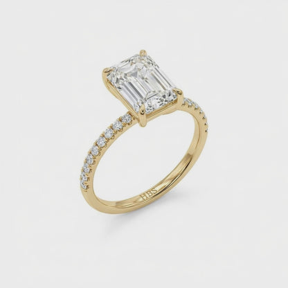 Lexington Avenue Precision – Emerald Pavé Ring