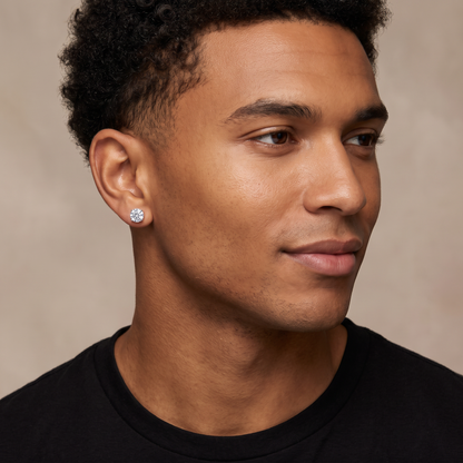 New York Solitaire Stud Earrings