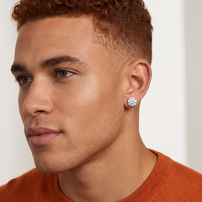 New York Solitaire Stud Earrings