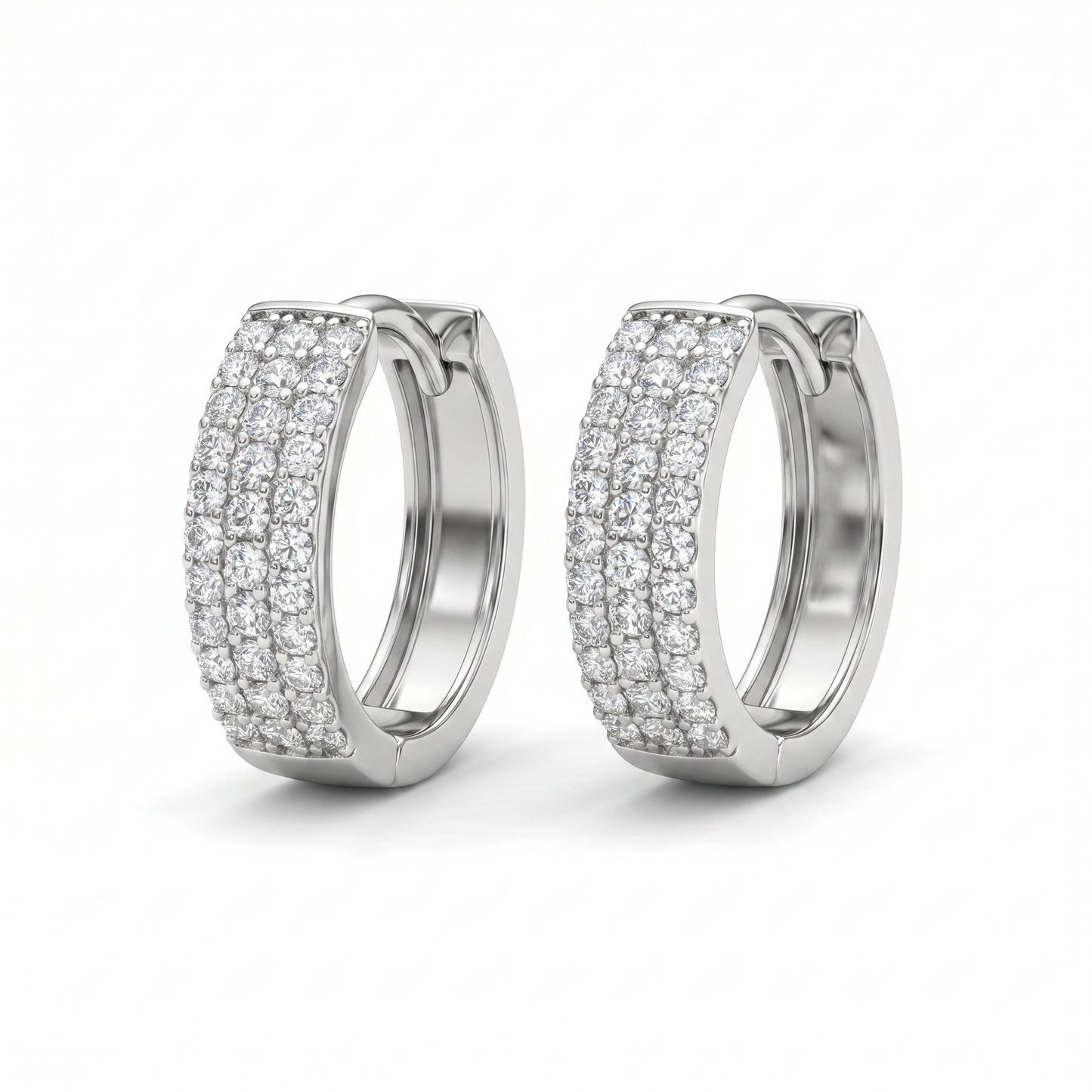 Tribeca Pavé Hoop Earrings