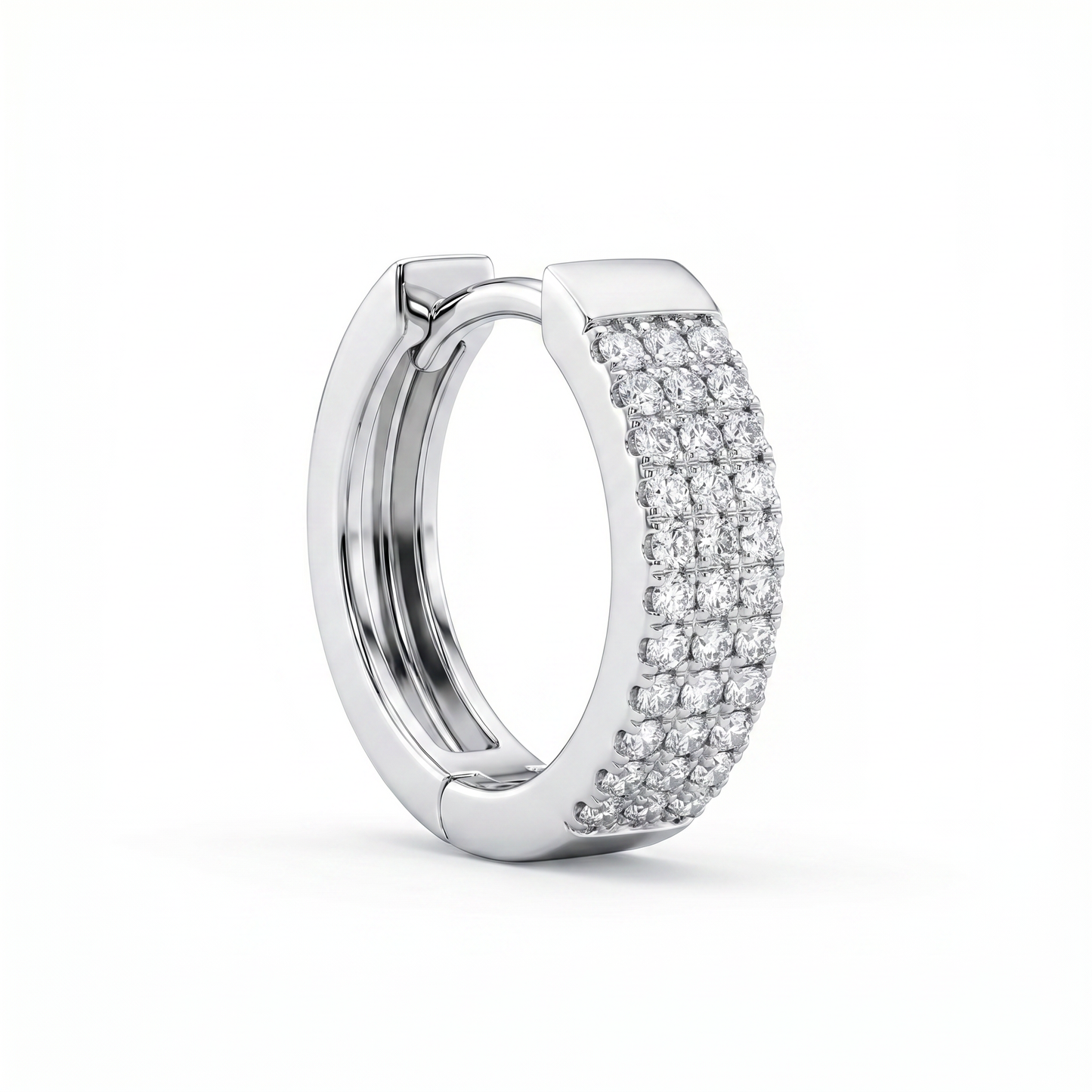 Tribeca Pavé Hoop Earrings