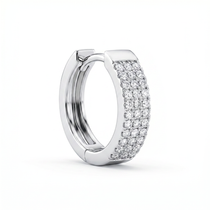 Tribeca Pavé Hoop Earrings