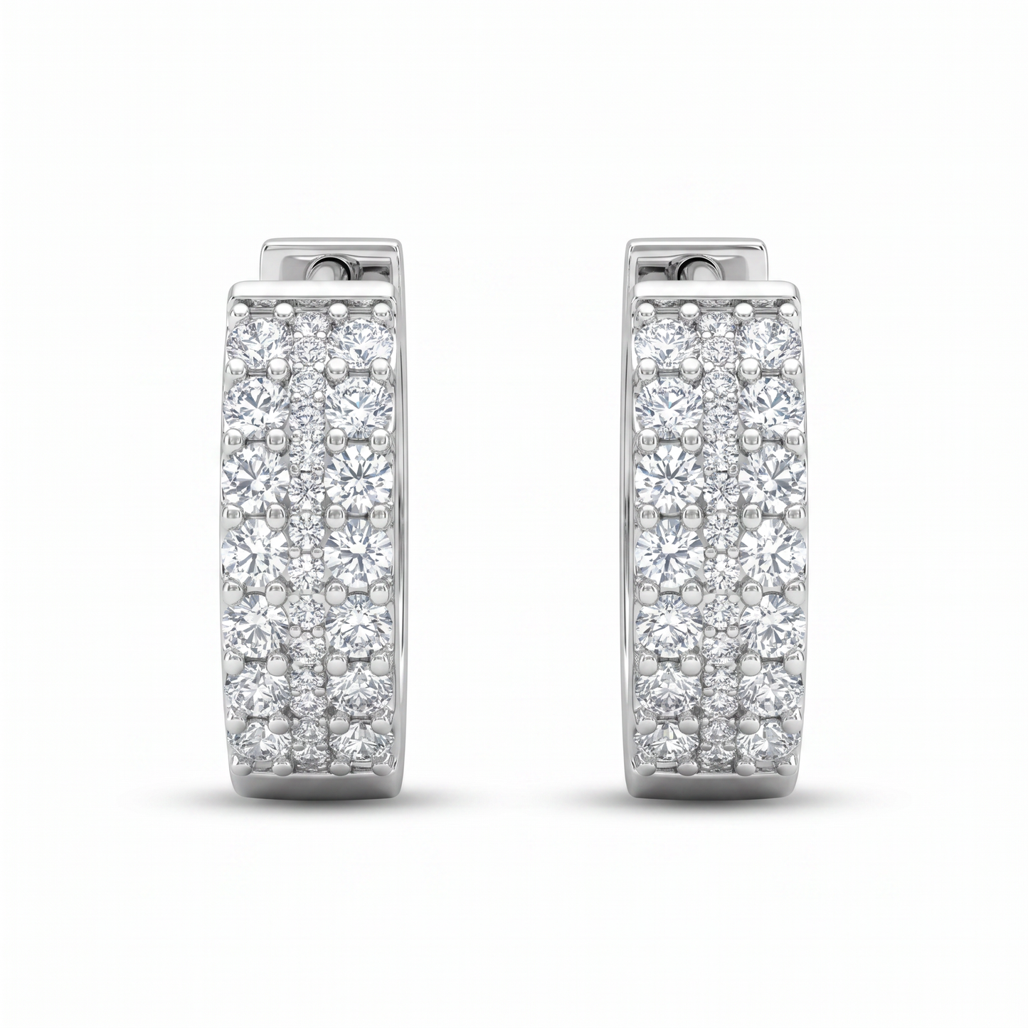 Tribeca Pavé Hoop Earrings