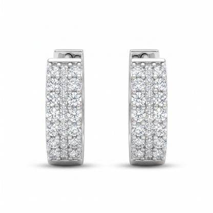 Tribeca Pavé Hoop Earrings
