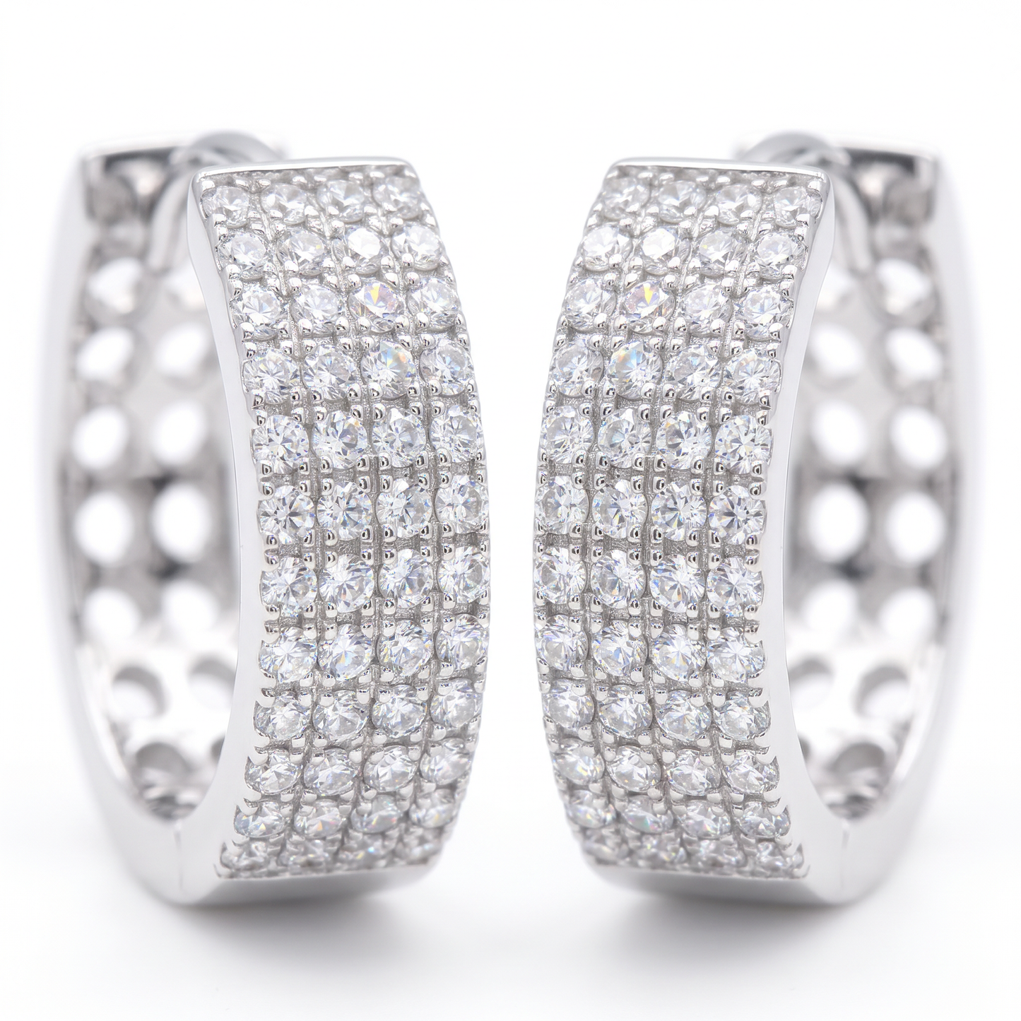 Tribeca Pavé Hoop Earrings