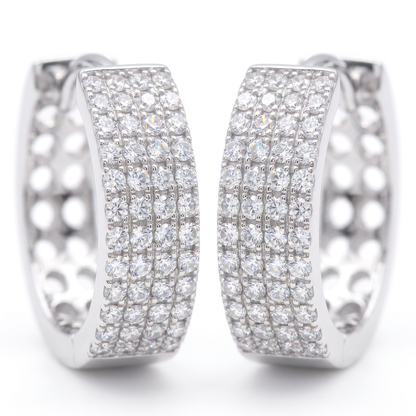 Tribeca Pavé Hoop Earrings