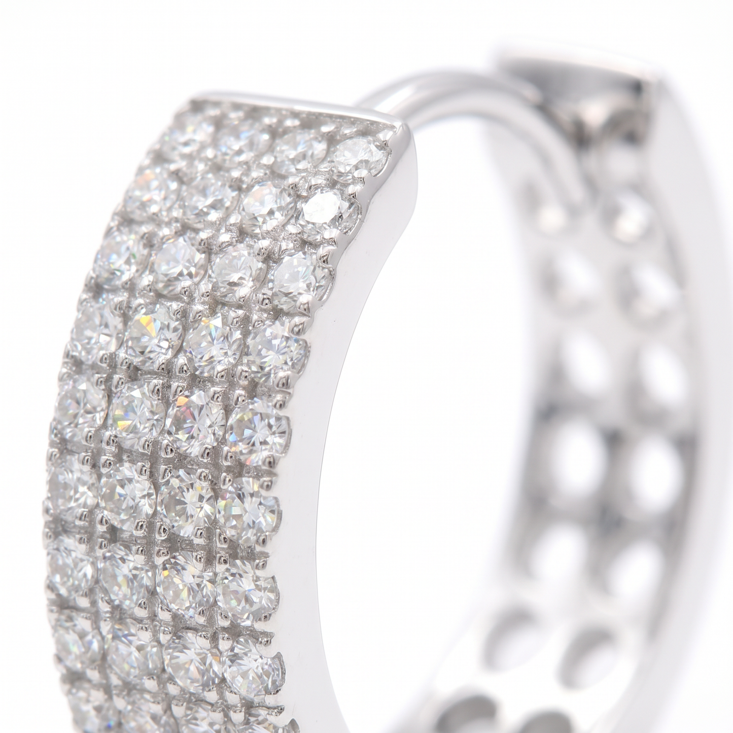 Tribeca Pavé Hoop Earrings