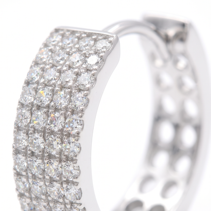 Tribeca Pavé Hoop Earrings