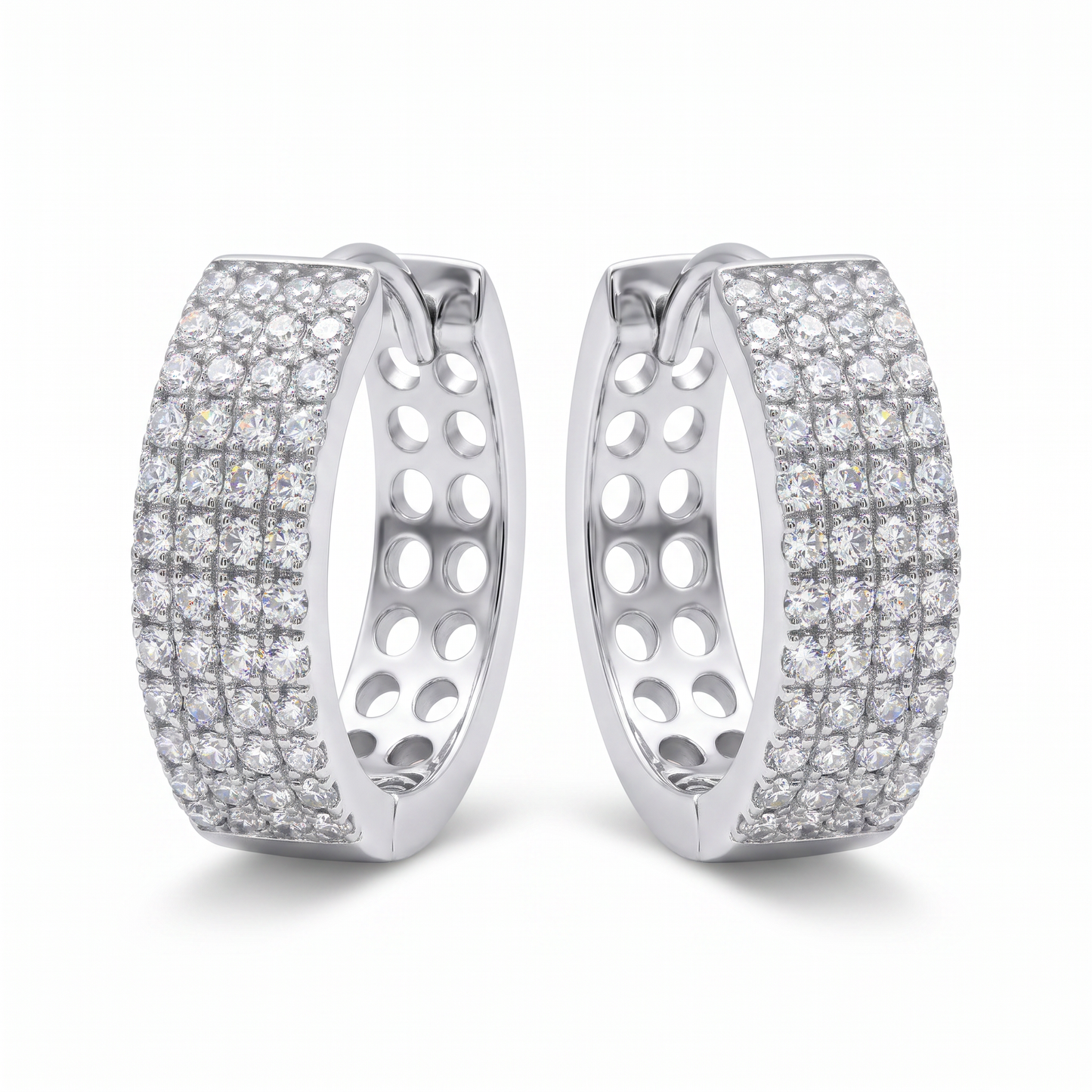 Tribeca Pavé Hoop Earrings
