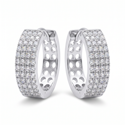 Tribeca Pavé Hoop Earrings