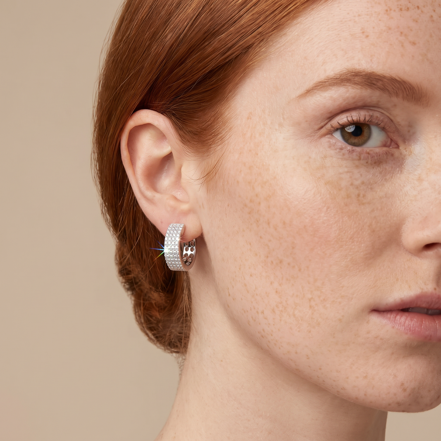 Tribeca Pavé Hoop Earrings