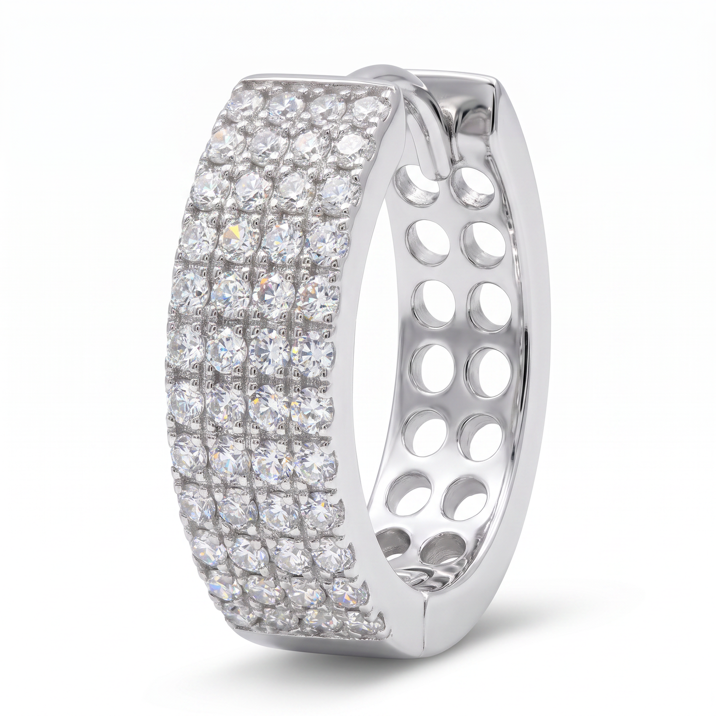 Tribeca Pavé Hoop Earrings