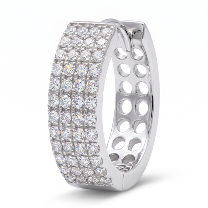 Tribeca Pavé Hoop Earrings