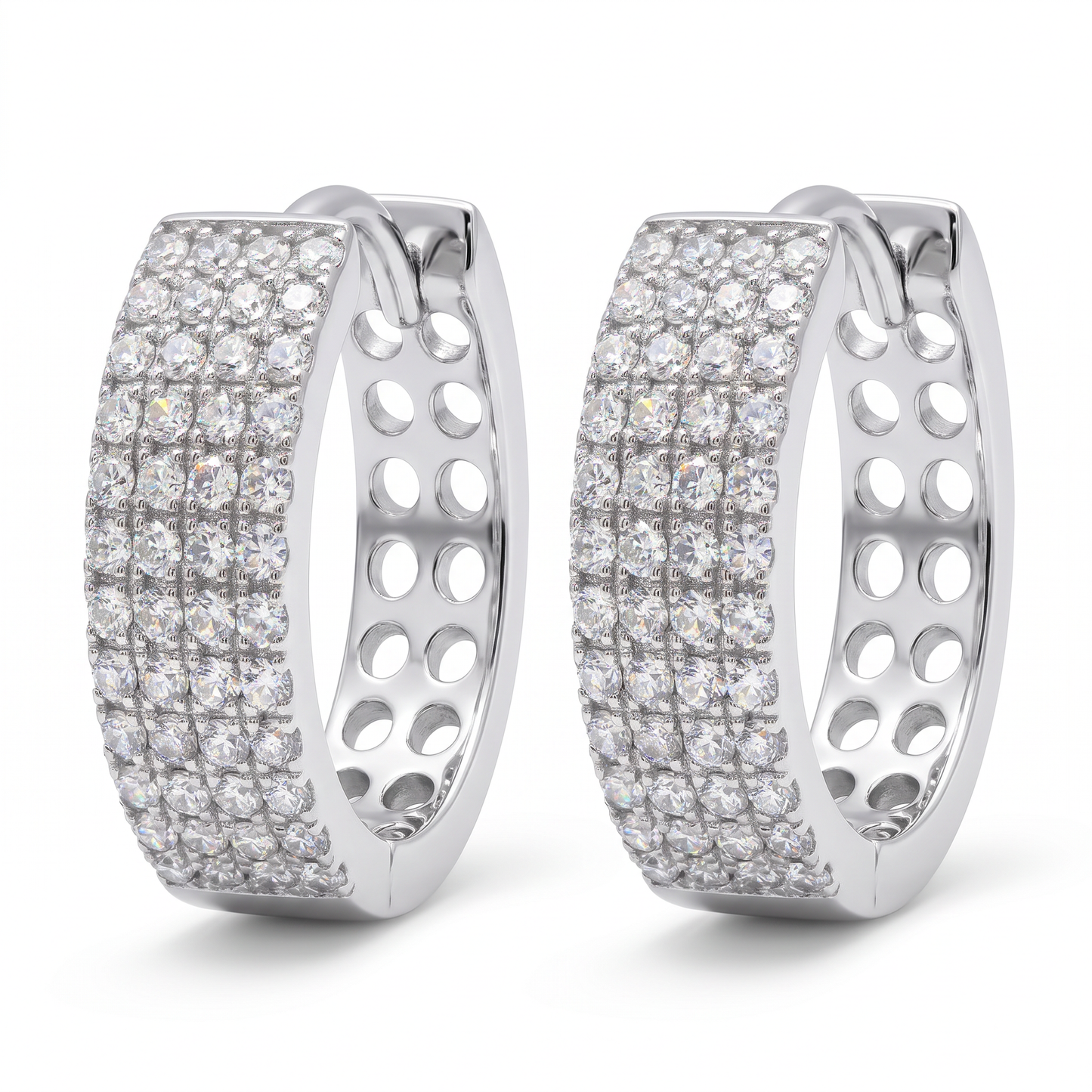 Tribeca Pavé Hoop Earrings