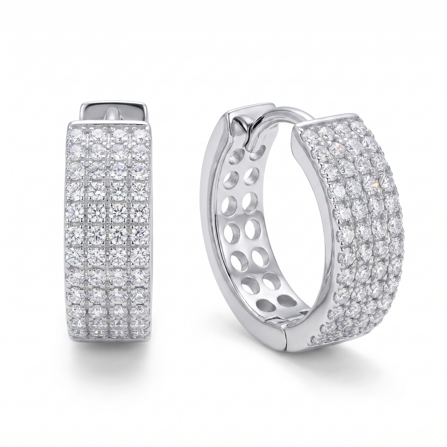 Tribeca Pavé Hoop Earrings