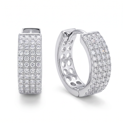 Tribeca Pavé Hoop Earrings