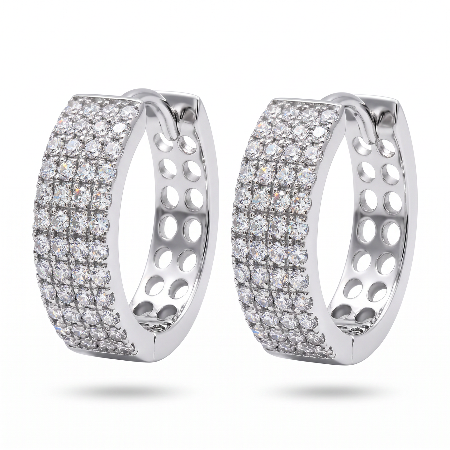 Tribeca Pavé Hoop Earrings