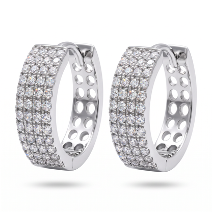 Tribeca Pavé Hoop Earrings