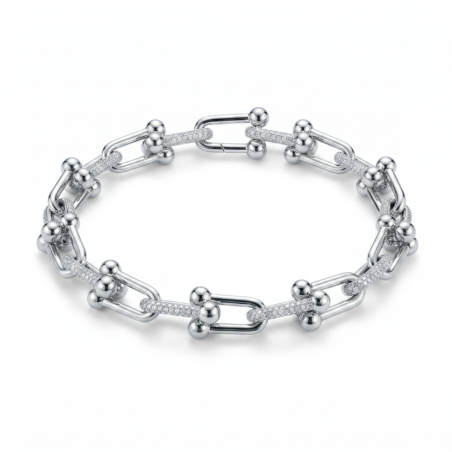 New York Link Silver Bracelet