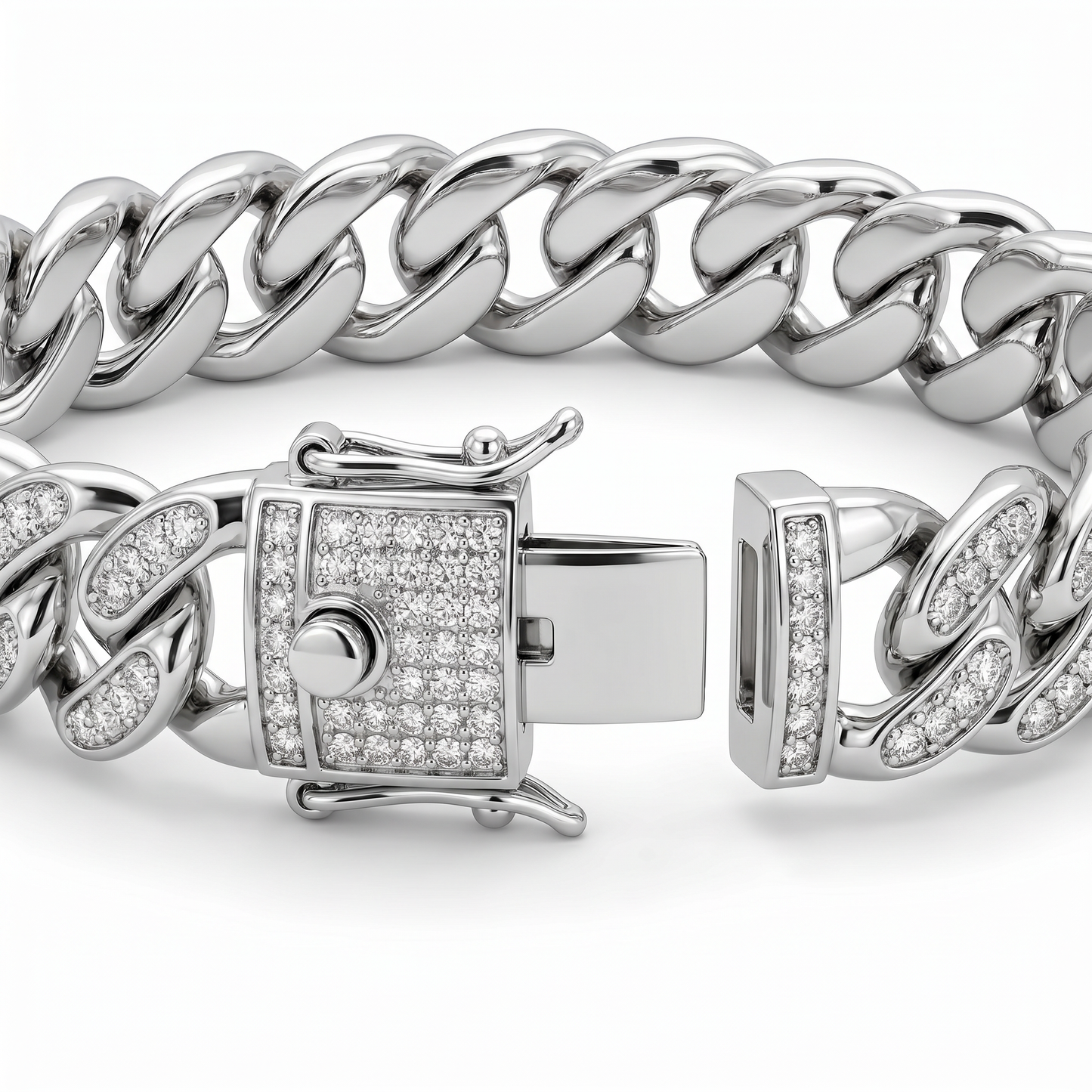 New York Cuban Pavé Bracelet