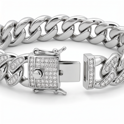 New York Cuban Pavé Bracelet