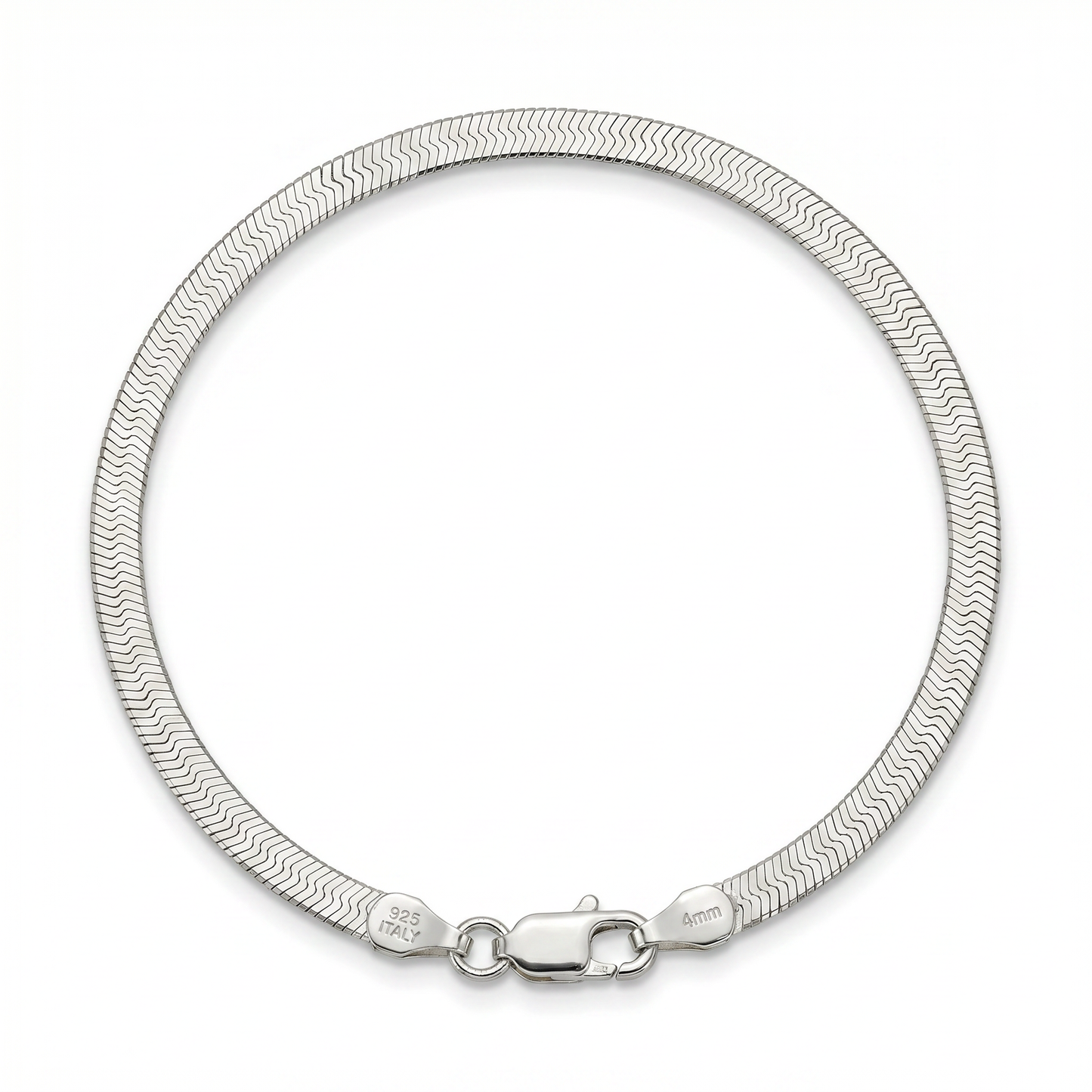 Tribeca Silver Herringbone Bracelet