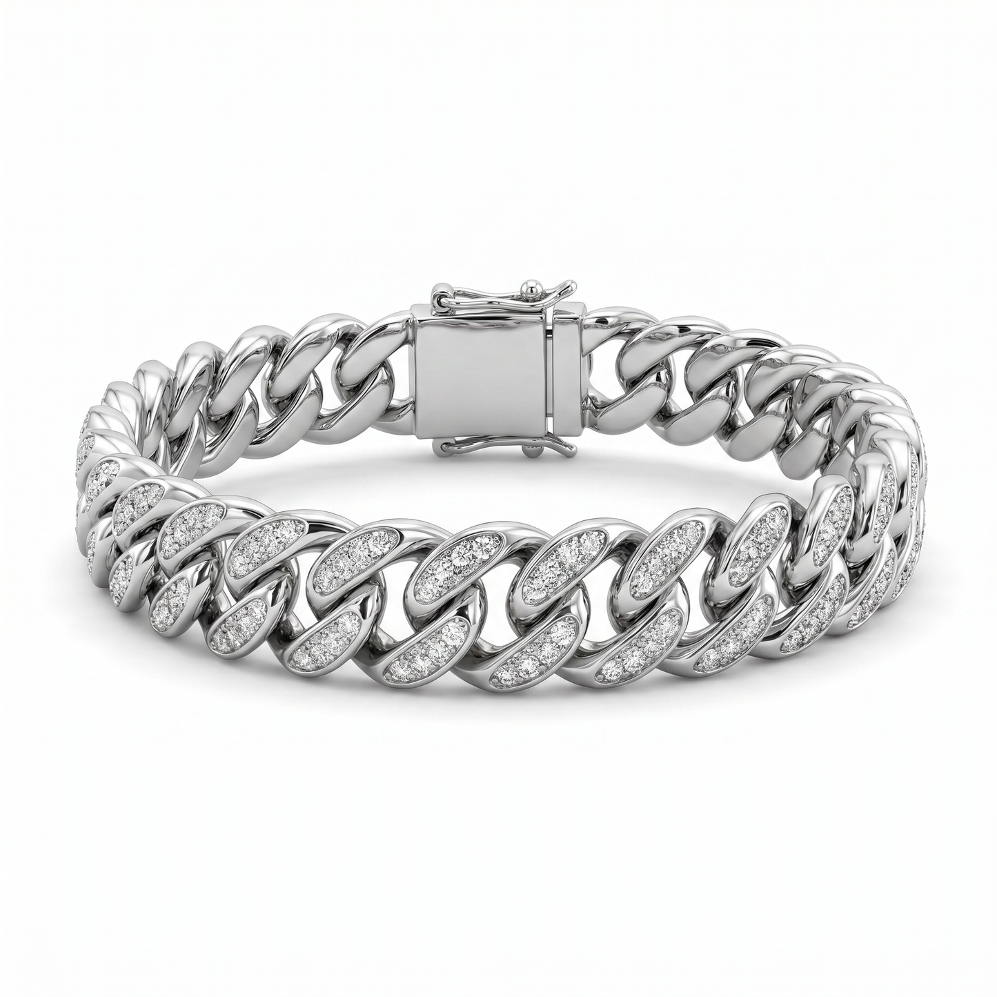 New York Cuban Pavé Bracelet