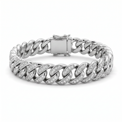 New York Cuban Pavé Bracelet