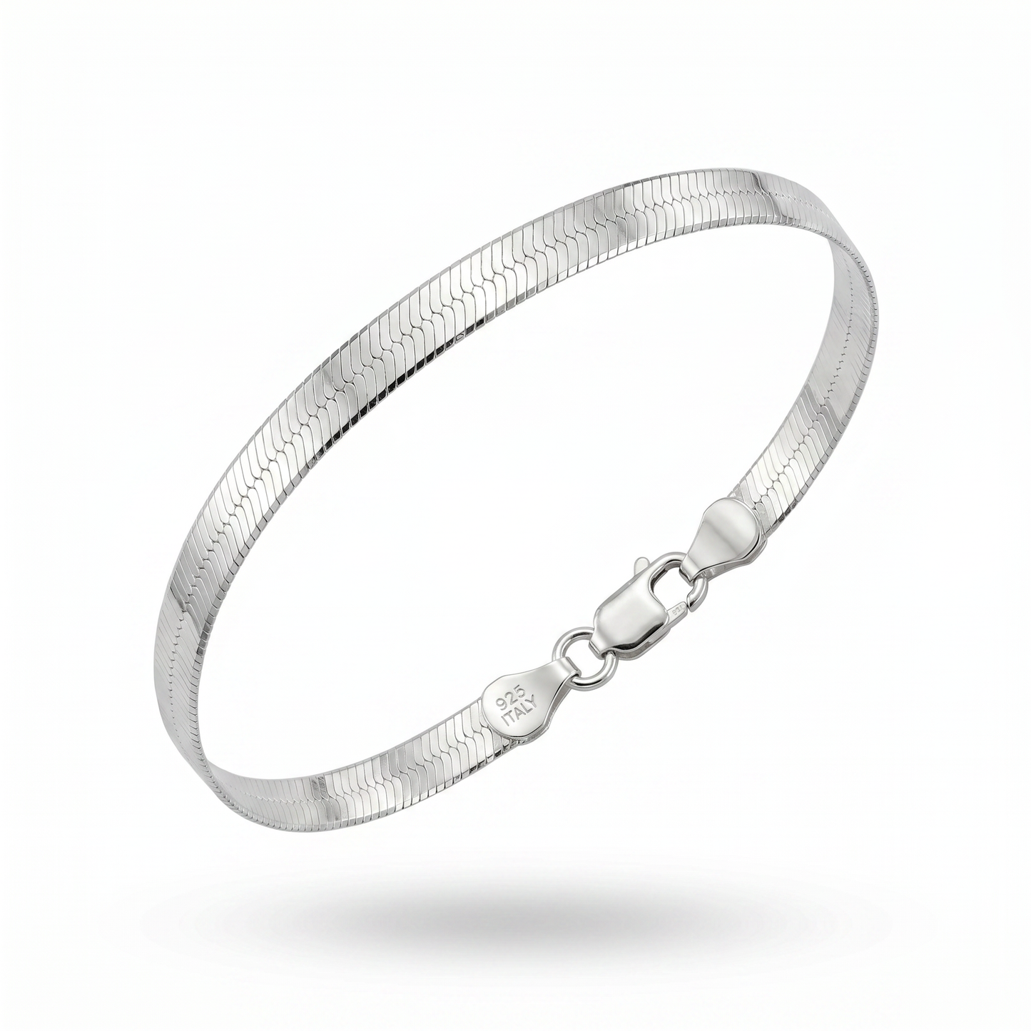 Tribeca Silver Herringbone Bracelet