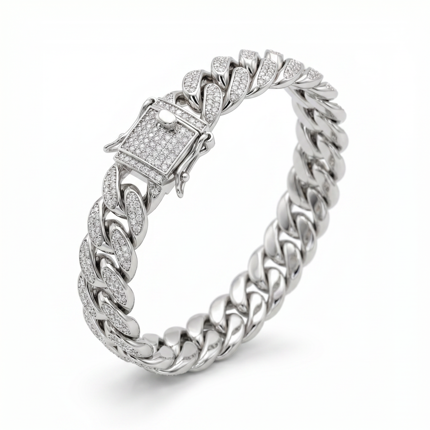 New York Cuban Pavé Bracelet