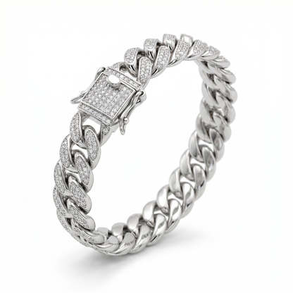 New York Cuban Pavé Bracelet