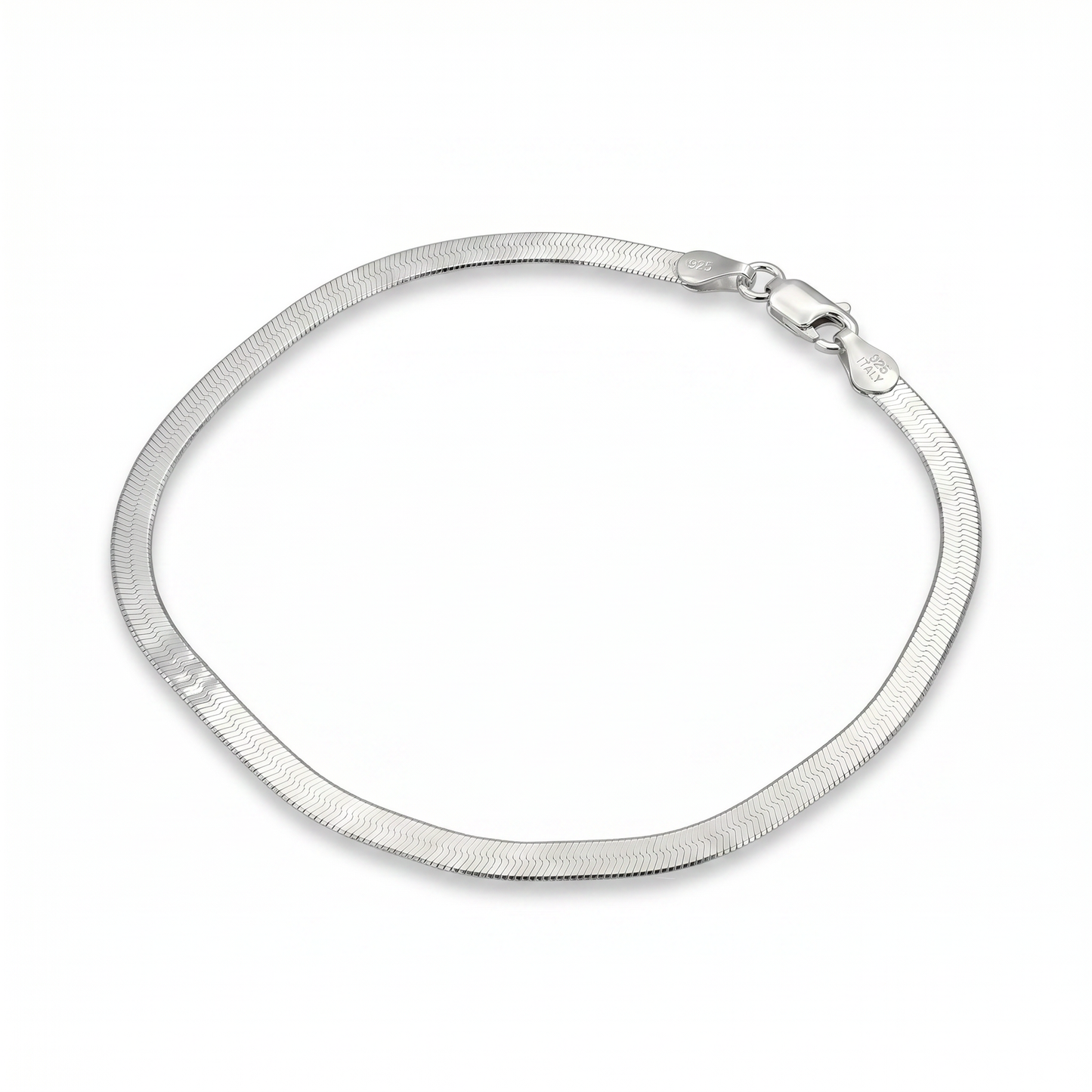 Tribeca Silver Herringbone Bracelet