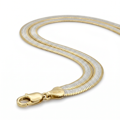 SoHo Two-Tone Herringbone Chain – 6.8mm
