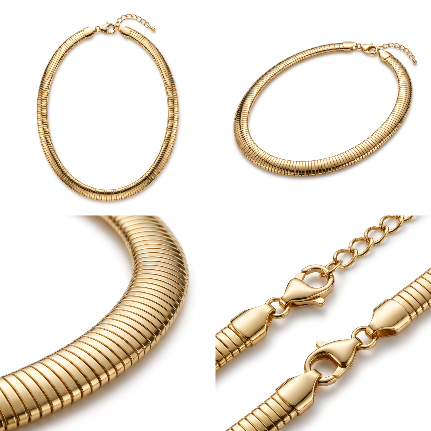 Fifth Avenue Slim Omega Chain – Gold