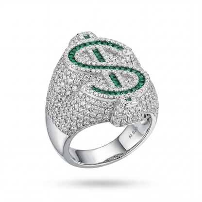 Emerald Dollar Ice Ring