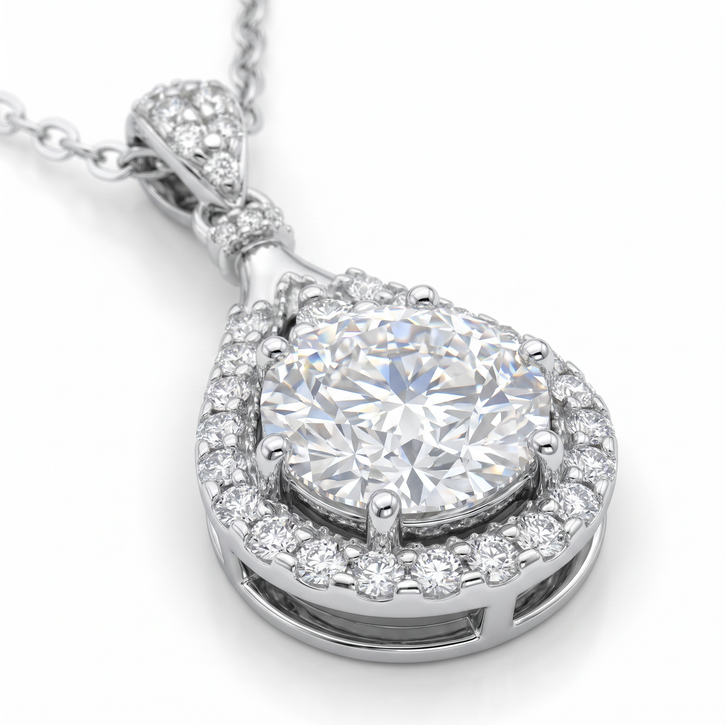 Fifth Avenue Halo Drop Pendant