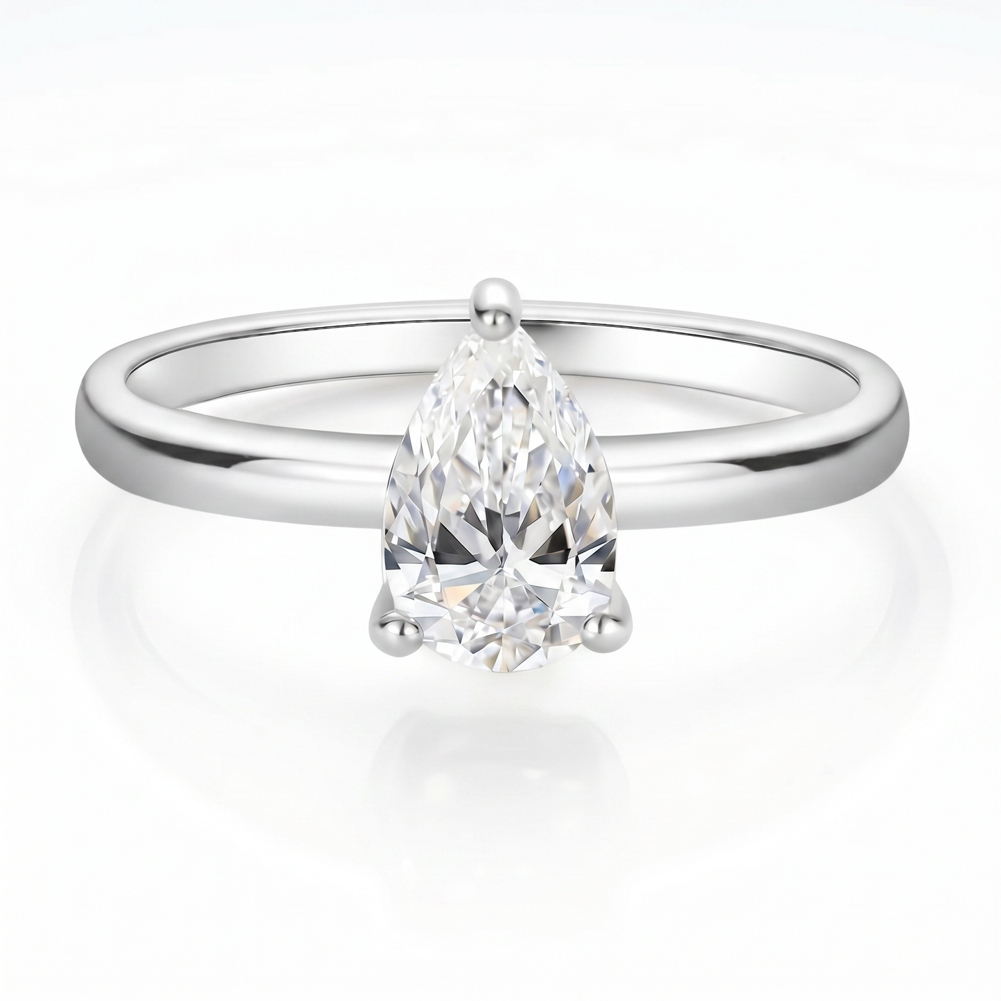 SoHo Pear Solitaire Ring