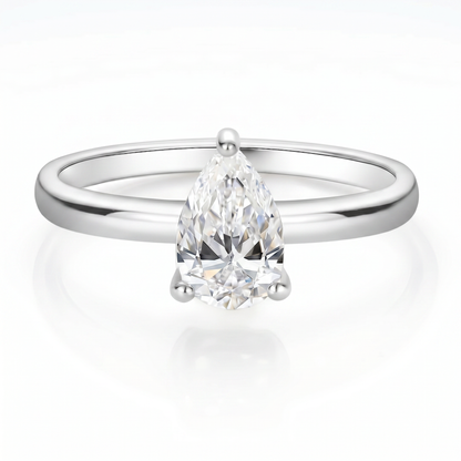 SoHo Pear Solitaire Ring