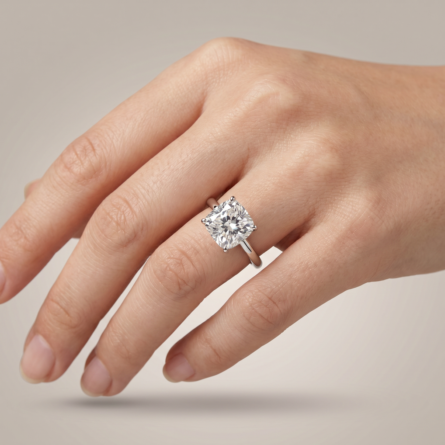 SoHo Cushion Solitaire Ring