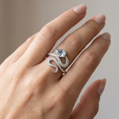 SoHo Serpent Pear Ring