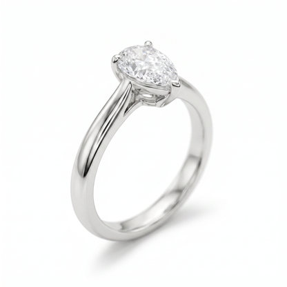 SoHo Pear Solitaire Ring
