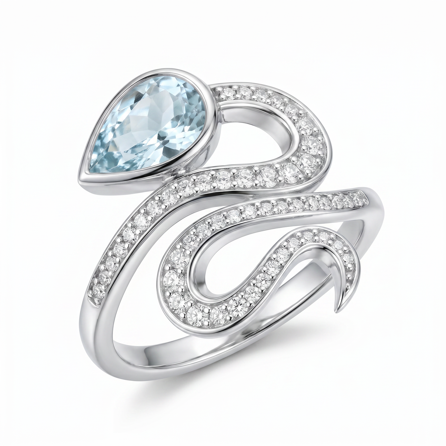 SoHo Serpent Pear Ring