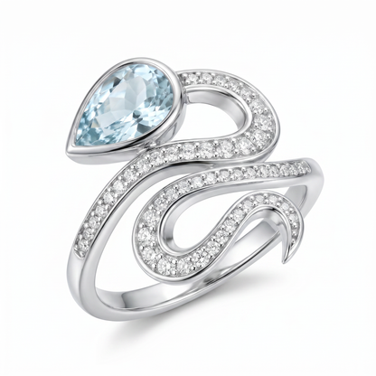 SoHo Serpent Pear Ring