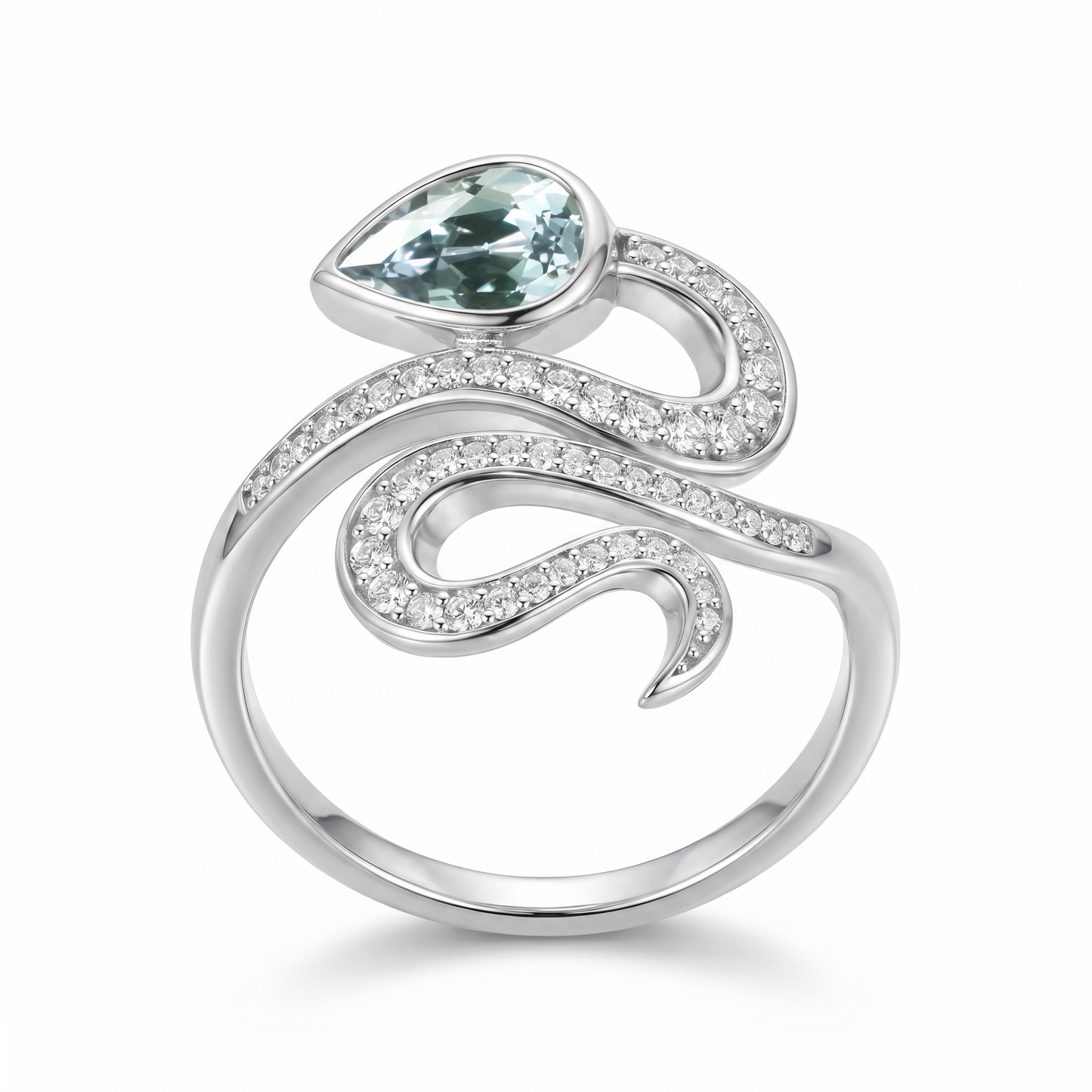 SoHo Serpent Pear Ring